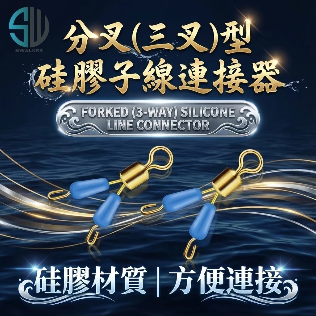 分叉（三叉）硅膠子線連接器 大號／小號