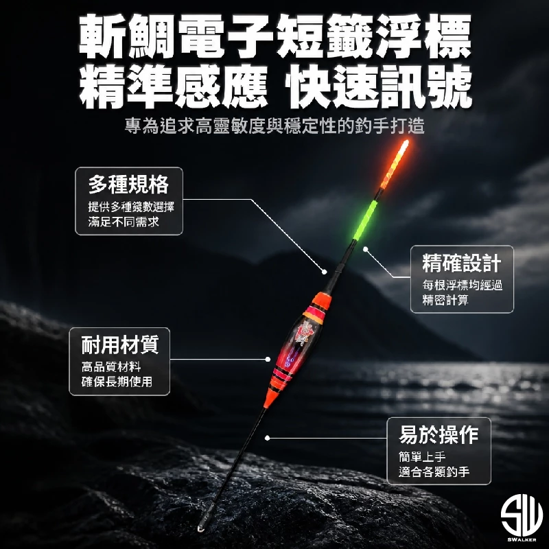 斬鯛 流線型磯釣電子短籤 1.0–3.0錢（第 2 張）