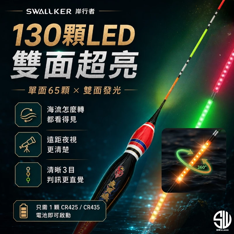 夜刃磯 130LED 雙面發光電子浮標 1.5–4.0錢（第 4 張）
