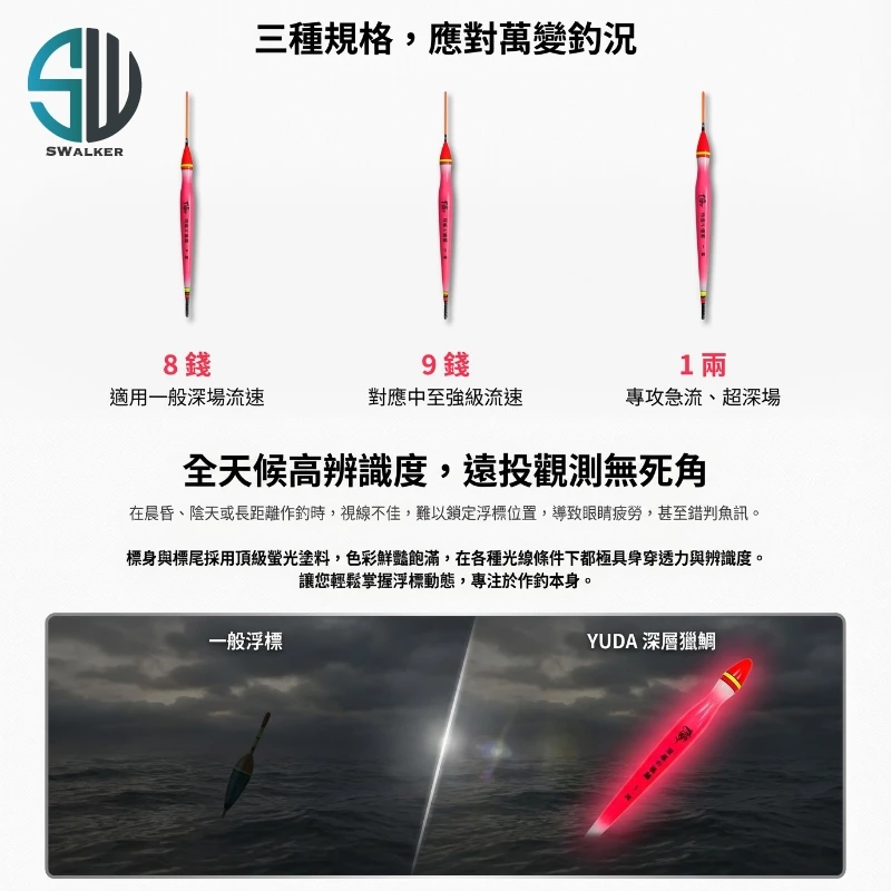 YUDA 深層獵鯛 深場船磯浮標 8錢／9錢／一兩（第 3 張）
