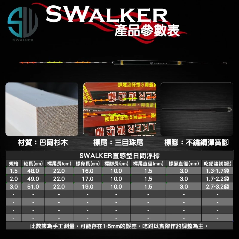 磯釣浮標-SWALKER直感型（第 2 張）