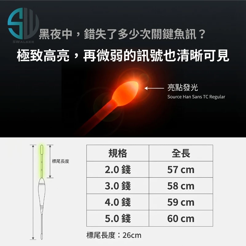 穩拿大物 磯釣電子浮標(亮點發光)（第 2 張）
