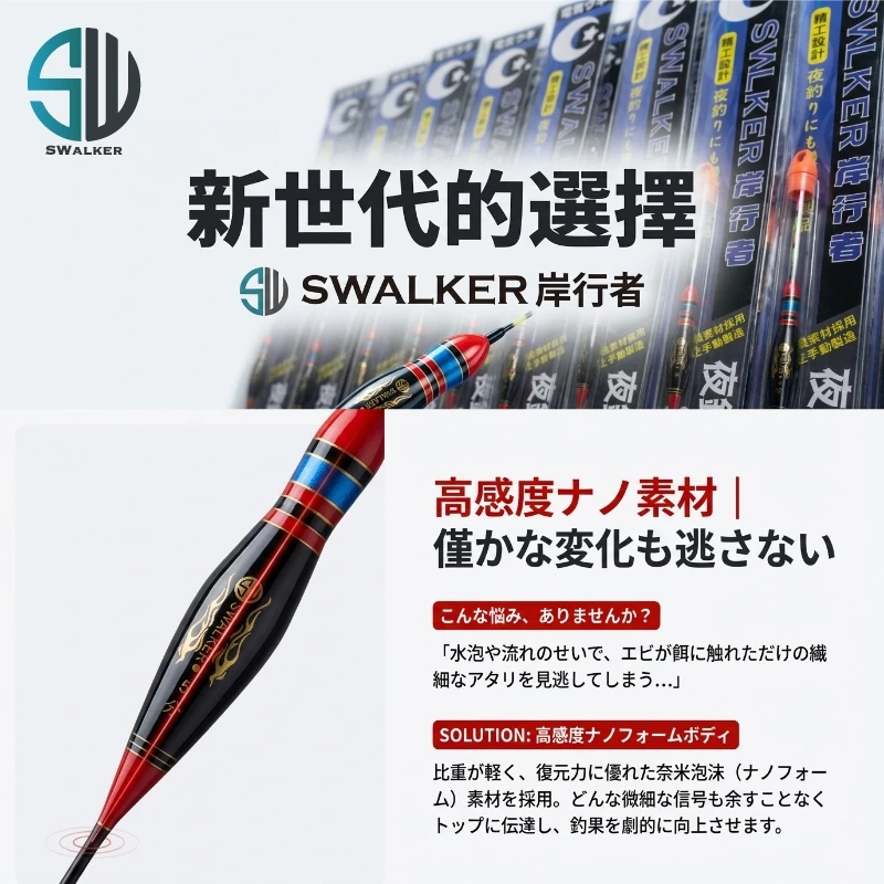 SWalker 釣蝦天平專用-紅黑葫蘆型電子蝦標（第 4 張）