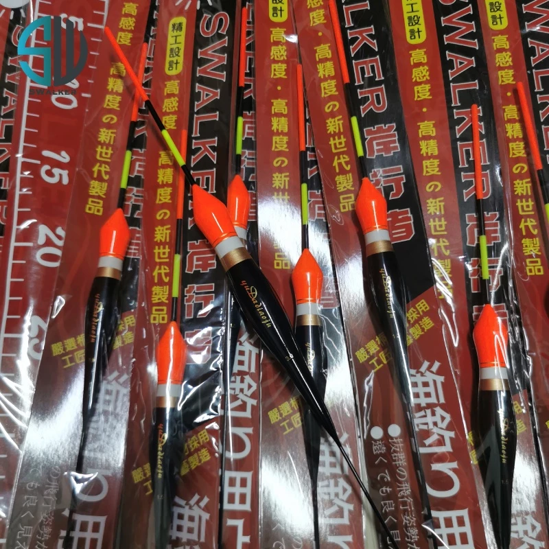 磯釣浮標-SWALKER四色葫蘆型(不鏽鋼彈簧尾)（第 6 張）