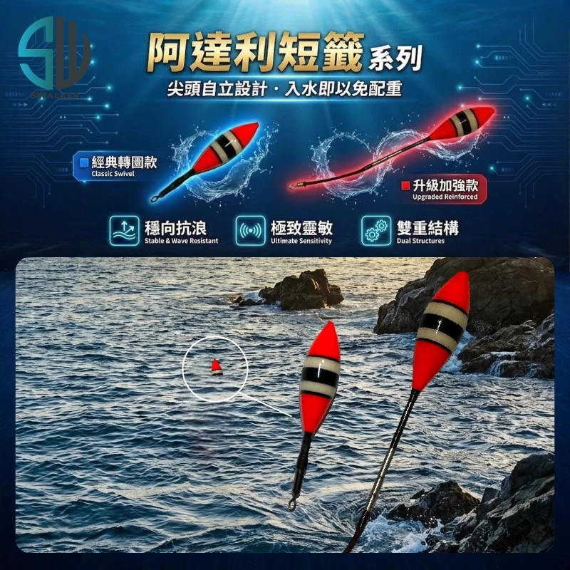 尖頭自立阿達利浮標 轉圜腳 抗浪（第 3 張）
