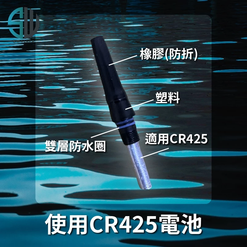 通用防折電子浮標替換頭 綠光LED 33mm（第 3 張）